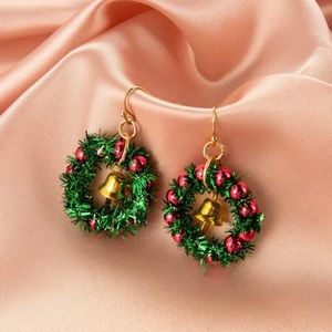 Christmas Wreath Earrings